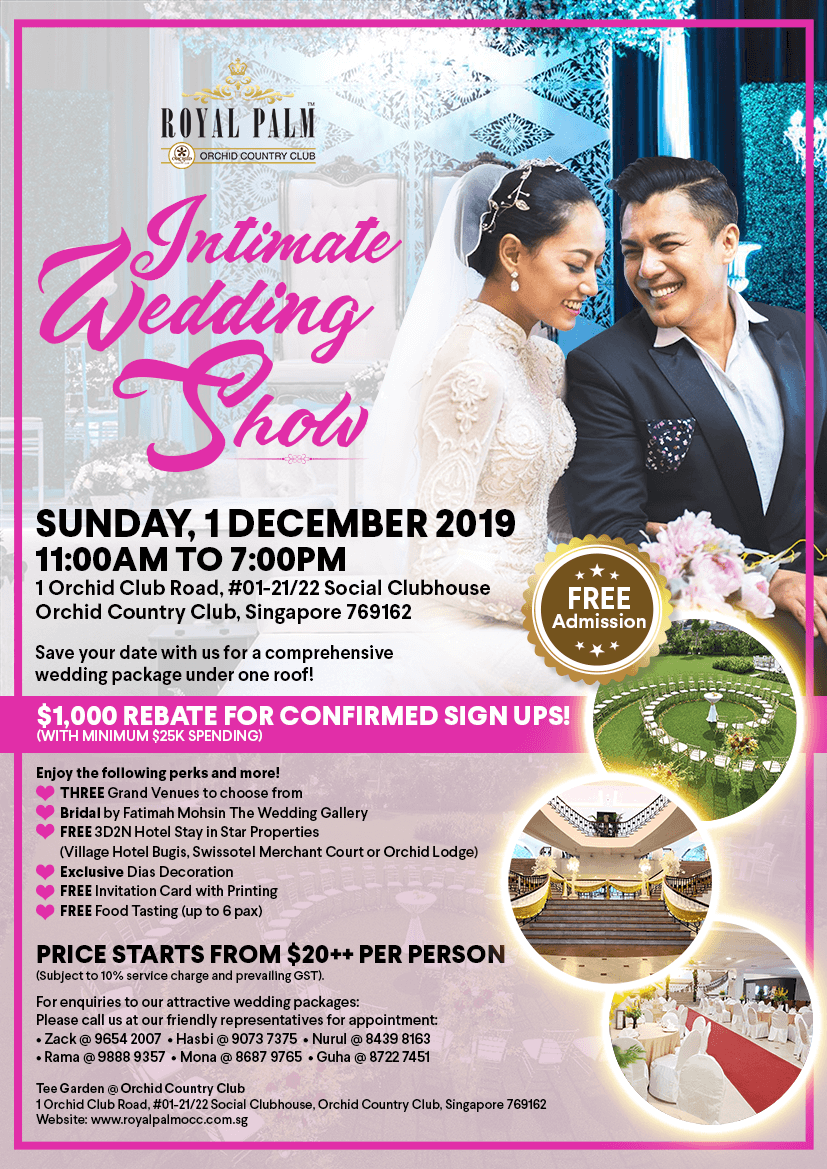 Intimate Wedding Show Rp Occ December 19 Web Royal Palm Singapore